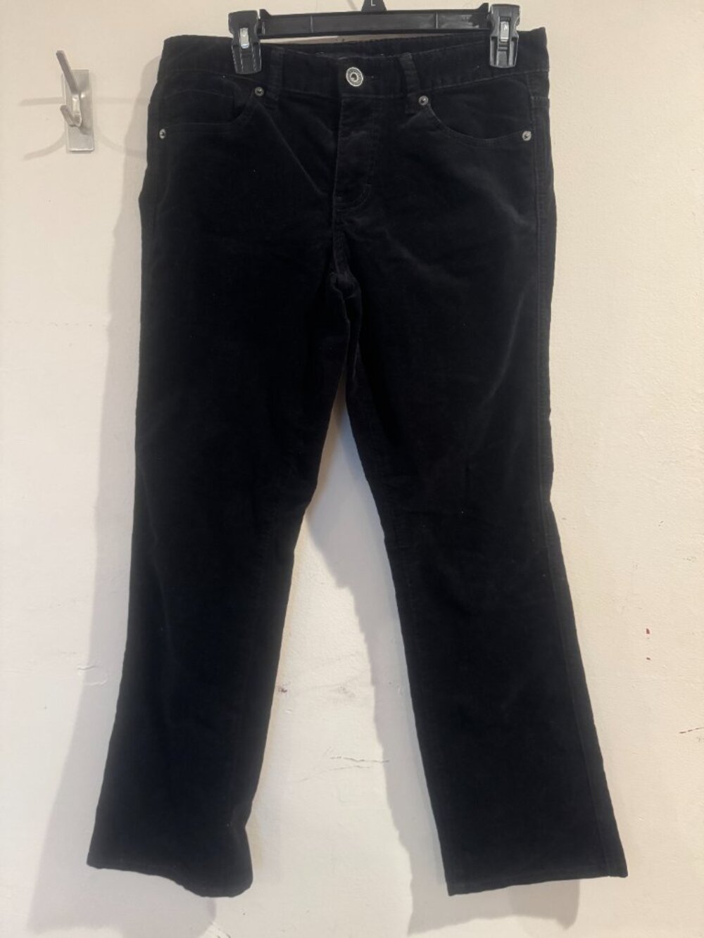 Calvin Klein Velour Black Pants size 8
